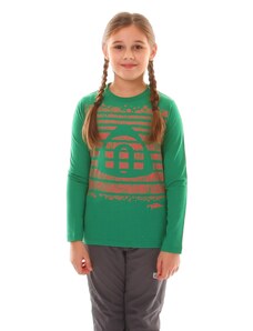 Nordblanc Zelené detské bavlnené triko SURGE