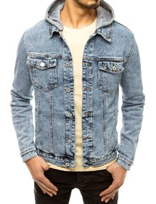 Dstreet Pánska jeansová bunda s kapucňou Silvana nebesky modrá XL TX3615