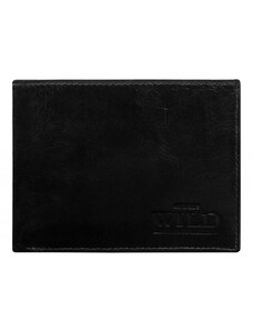 Kožená čierna pánska peňaženka WILD 4510