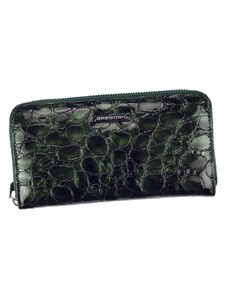 Gregorio luxusná zelená dámska kožená peňaženka v darčekovej krabičke