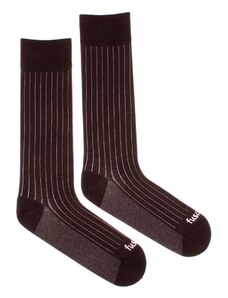 Fusakle Pánske ponožky Fešák hnedý