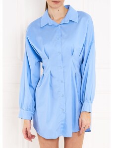 CIUSA SEMPLICE Košeľové šaty s dlhým rukávom - svetlo modrá