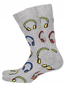 Wola Pánske ponožky sivé, slúchadlá, veľ. 42-44