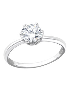 Kesi Silver Big Stone II Engagement Ring