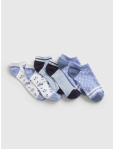 GAP Detské ponožky print, 3 páry Modrá