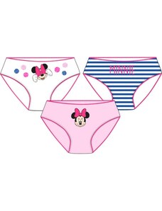 E plus M Dievčenské bavlnené spodné prádlo / nohavičky Minnie Mouse Disney - 3ks