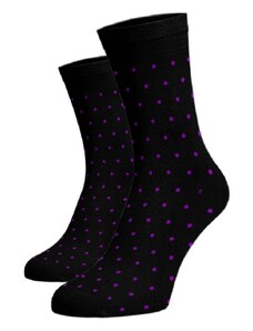 Benami Vysoké bodkované ponožky - fialový