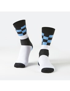 FASARDI Men's blue checkerboard socks