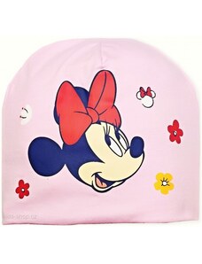 Setino Dievčenská prechodová jarná / jesenná čiapka Minnie Mouse - Disney - sv. ružová