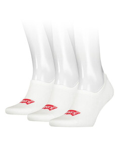 LEVI`S - 3PACK Levi`s original logo biele neviditeľné ponožky