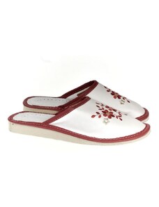 JOHN-C Dámske bielo-červené papuče MALVINA