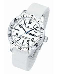 Fortis Pánske hodinky B-42 MARINEMASTER WHITE DAY DATE 647.11.42.SI.02
