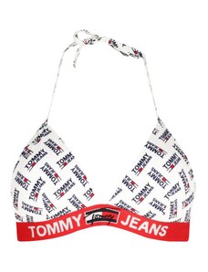Tommy Hilfiger Tommy Jeans dámská bílá horní část bikin TRIANGLE FIXED