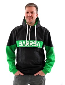 Barrsa Pánska softshell bundomikina s kapucňou na zips Barrs double soft original green / black