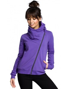 BeWear B071 Mikina s kapucňou na zips - fialová