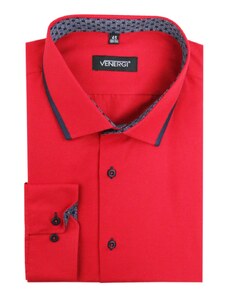 Venergi Červená pánska košeľa 176/182 cm štandard 52