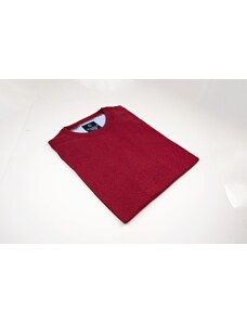 Pánsky bavlnený pulóver bordovej farby