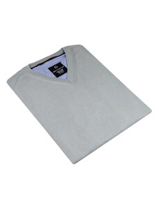 Pánsky bavlnený pulóver šedej farby