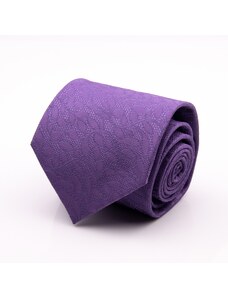 Tmavofialová kravata vzorovaná