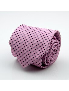 Ružová kravata vzorovaná