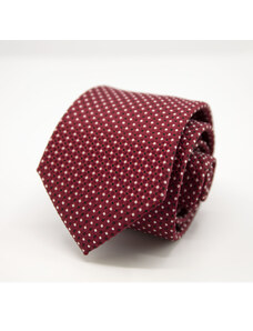Bordová kravata vzorovaná