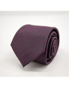 Fialová kravata vzorovaná