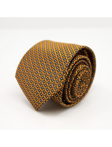 Oranžová kravata vzorovaná