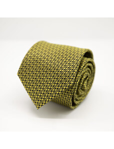 Žltá kravata vzorovaná
