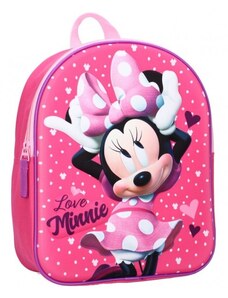 Vadobag Detský / dievčenský 3D batoh Minnie Mouse - Disney / 32 x 26 x 11 cm