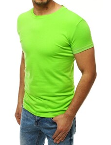 Dstreet Pánske tričko limetkovo-zelenej farby RX4191