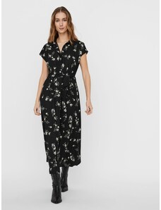 Vero Moda dámské květované šaty Fallie černé