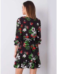 Fashionhunters Black floral dress by Arlette