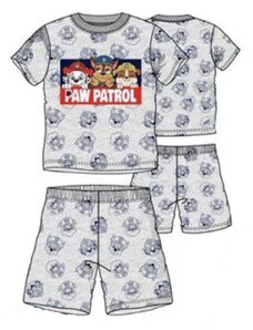 Sun City Letné bavlnené chlapčenské pyžamo Tlapková patrola / Paw Patrol - šedé