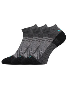 VOXX ponožky Rex 15 tmavo šedé melé 3 páry 35-38 117275