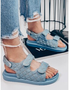 Webmoda Modré rifľové sandále Roxy - KAZOVÉ