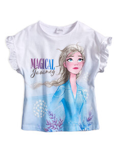 Dievčenské tričko DISNEY FROZEN MAGICAL JOURNEY biele
