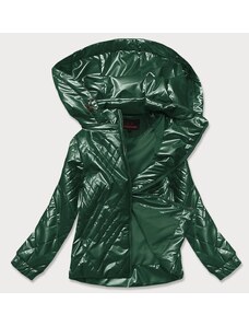 6&8 Fashion Zelená dámska lesklá bunda (2021-02BIG)