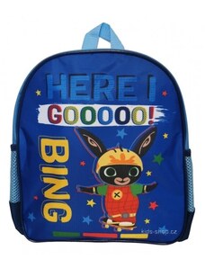 Setino Detský / chlapčenský batoh zajačik Bing - modrý / 31 x 27 x 10 cm