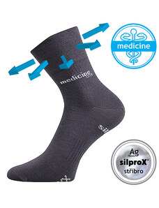 MISSION zdravotné antibakteriálne športové ponožky so striebrom VoXX
