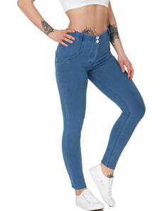 Nohavice Boost Jeans Mid Waist Light Blue bst-jmwlb