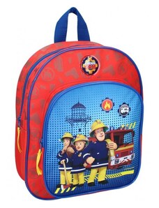 Vadobag Detský / chlapčenský batoh s predným vreckom Požiarnik Sam / 31 x 25 x 10 cm