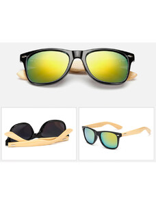 Drevené slnečné okuliare s bambusovými nožičkami, UV400