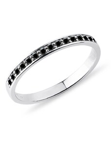 Zlatý prsteň s čiernymi diamantmi KLENOTA K0443022