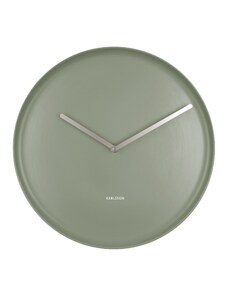 KARLSSON Nástenné hodiny Plate zelená