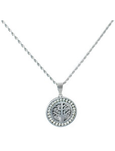 BM Jewellery Dámsky náhrdelník 2,5 cm strom života so zirkónmi z chirurgickej ocele S11078090