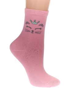 AURA.VIA Detské tmavo-ružové ponožky TALA