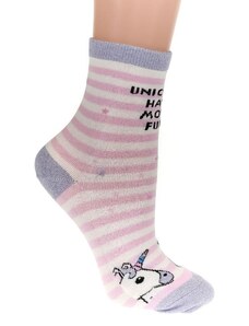 AURA.VIA Detské ružovo-biele ponožky SHAY