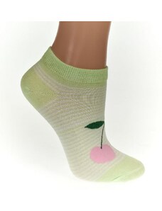 AURA.VIA Detské zelené ponožky FRUIT