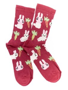 AURA.VIA Detské tmavo-ružové ponožky OLIVI