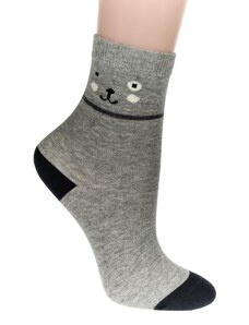 AURA.VIA Detské svetlo-sivé ponožky BURO